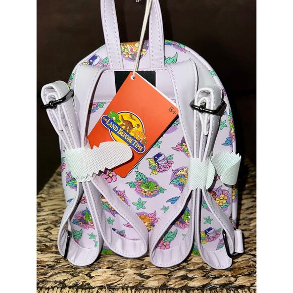 Loungefly The Land Before Time Dinosaurs Floral Mini Backpack - Picture 3 of 5